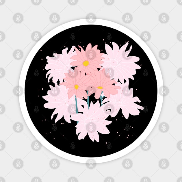 Pink Spring Flowers Magnet by The3rdMeow